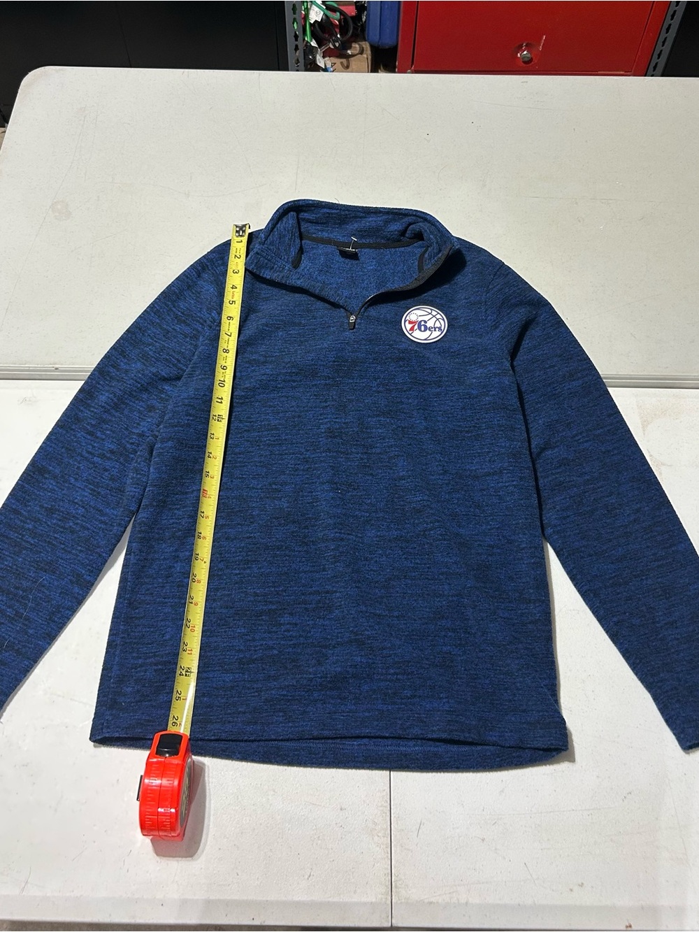 Philadelphia 76ers NBA Ultra Game 1/4 Zip  Pullover Fleece Sweater Men’s Size S